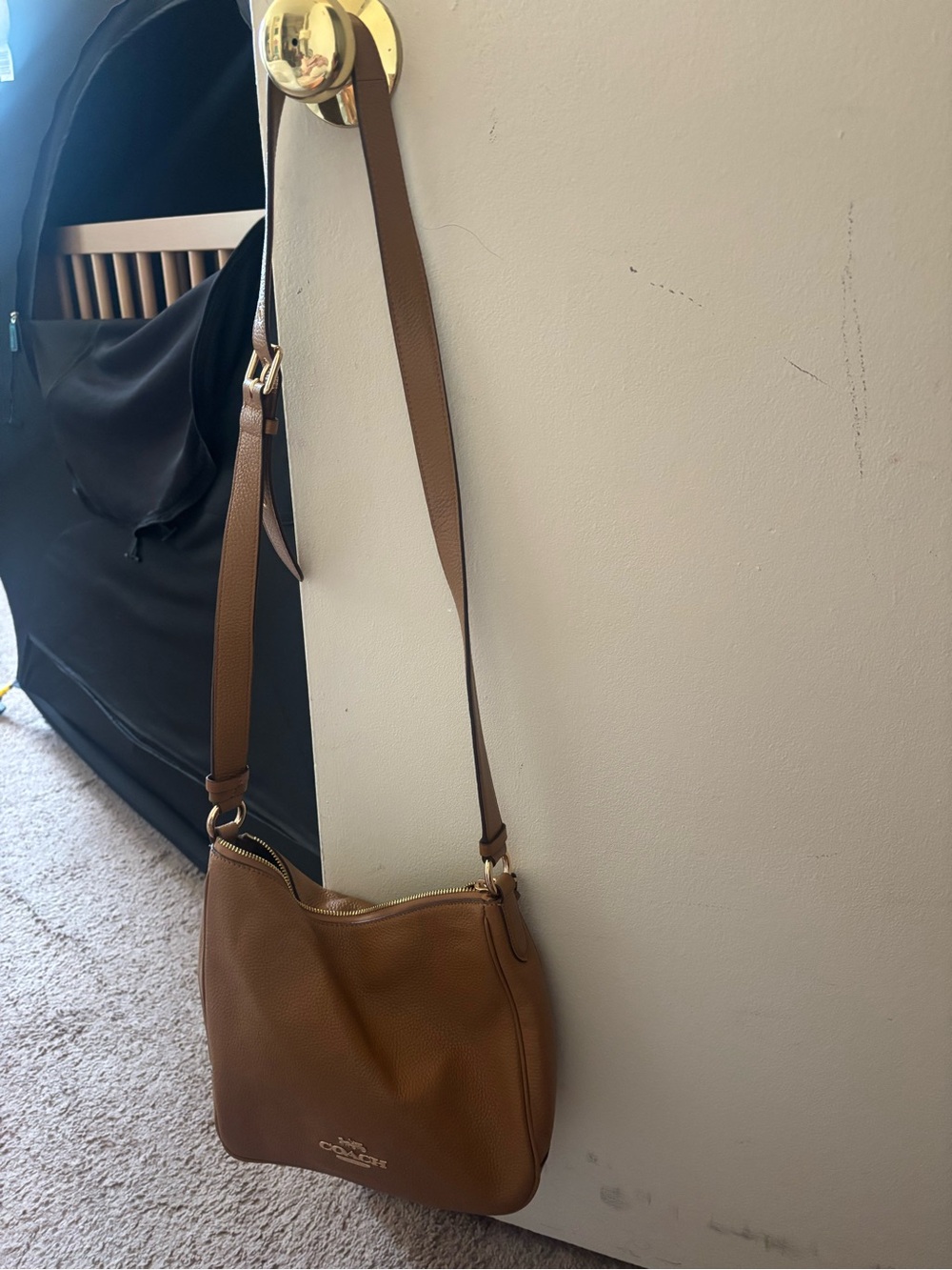 Coach Ellie File Bag Saddle Brown